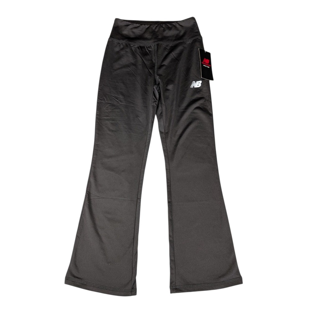 New Balance Kids Girls Black Flare Leg Activewear Yoga Pants Size S 7/8 NWT